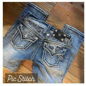 Miss Me Cropped/Capri Jean Sz 25